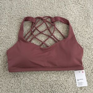 lululemon Pink Mauve Free to Be Wild Bra 6